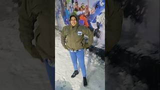 snow slide Masti at snowpark⛷️🏂 [upl. by Eedrahs7]