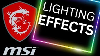 MSI MYSTIC LIGHT Lighting Effects Showcase [upl. by Rehpotsirahc]