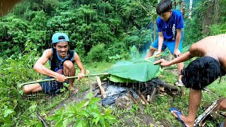 COOKING LETCHON IN HAVY RAINpagluto ng letchon sa kalagit naan ng malakas na ulan [upl. by Clary]