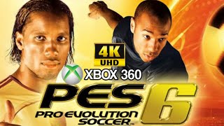 PES 6 Xbox 360 4k [upl. by Esorrebma]