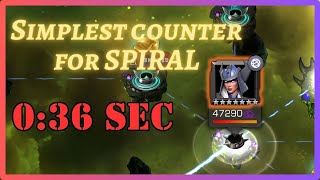 Simplest Counter for SPIRAL  Thronebreaker EQ  MCOC [upl. by Housen]