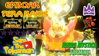 Emboar Tera Raids And some other things  Pokemon Scarlet Violet [upl. by Ordnagela892]