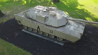 M1 Abrams Main Battle Tank Aerial Drone Video [upl. by Ahsenhoj]