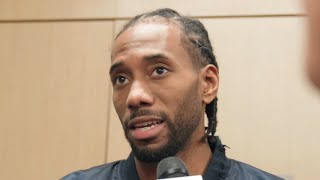 Why Are You On Instagram Kawhi Leonard Reacts To Wilt Vs Russell Debate And Win Vs Grizzlies [upl. by Mezoff]