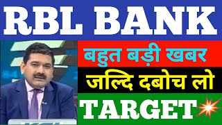 rbl bank news  rbl bank share news today  rbl bank share next target  rbl bank stock latest news [upl. by Anuqahs851]