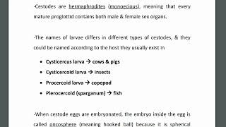 Introduction to cestodes Hymenolepis species [upl. by Tavis]