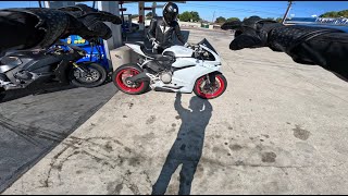 INSANE CANYON RUN CBR600RR VS DUCATI PANIGALE 959 VS GIXXER [upl. by Kesia600]