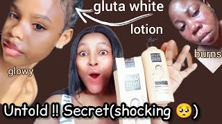 GLUTA WHITE LOTION✨🥺 Shocking ReviewSuitable Serums and Whitening tubesglutawhite [upl. by Trebor330]