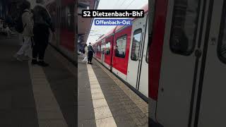 OffenbachOst Einfahrt BR423S2➡️DietzenbachBhf br423 sbahn sbahn shorts [upl. by Hanah]