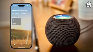 First look at HomePod Mini temperature and humidity sensors in HomeKit in iOS 163 [upl. by Stannfield]