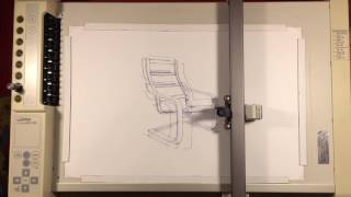 Roland DXY1150 draws Shaking Chair [upl. by Marelda]