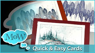 Easy Fast Watercolor Christmas Card Ideas Based on Brush Stroke Discoveries [upl. by Ormiston]