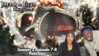 EREN VS REINER quotCLOSE COMBATquot ANIME HATER REACTS TO ATTACK ON TITAN SEASON 2 EPISODE 78 REACTION [upl. by Florella]