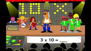 10 Times Table Song  Percy Parker  Just Add A Zero  animation lyrics amp GRID [upl. by Behre]