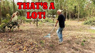 STARTING THE CLEAN UP farm homesteading RV life RV living [upl. by Evatsug]