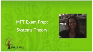 Systems Theory  MFT Exam Prep [upl. by Lou723]