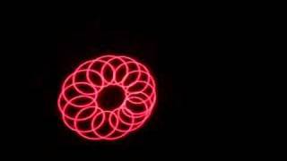 Red laser spirograph PWM [upl. by Radnaxela]