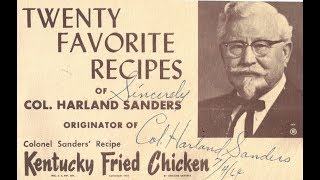 Kentucky Fried Chicken Original Recipe KFC rare old film [upl. by Adnarim939]