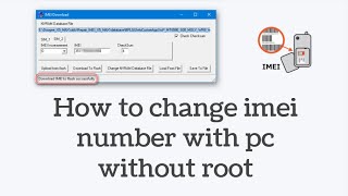 How to change imei number in Mediatek devices without root [upl. by Akym]