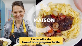 Recette boeuf bourguignon facile [upl. by Querida]