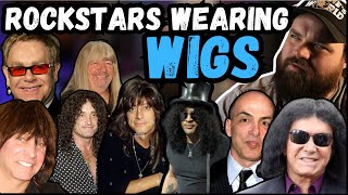 Musicians That Wear Wigs  Controversial Truth rockstars celebrities hairmetal wigs [upl. by Htebazle]