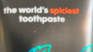 World’s spiciest toothpaste ￼￼Spicy SpicyFood Spicy Awesome SpicyLife amazondelivery [upl. by Ahsac]