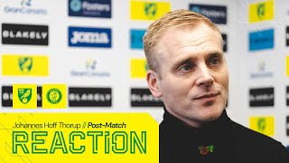 REACTION  Norwich City 02 Bristol City  Johannes Hoff Thorup [upl. by Jermain420]