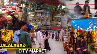 Jalalabad  Afghanistan  City Market  4K [upl. by Ailices]