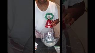 Dollar tree Christmas diysnow globe large ornament diyplease subscribe like and share [upl. by Atinad727]