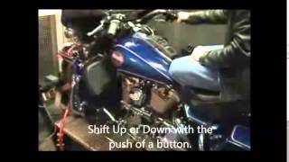 Pingel All Electric Shifter Kit Demo on HarleyDavidson FL [upl. by Ilajna]