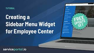 Creating a Sidebar Menu Widget for Employee Center  FREE Download [upl. by Marduk]