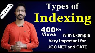 Lec96 Types Of Indexes  Most Important Video on Indexing [upl. by Moffitt]