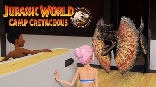 CUT DILOPHOSAURUS Scene in Jurassic World CAMP CRETACEOUS Season 3  Will it be in Season 4 [upl. by Kowtko84]