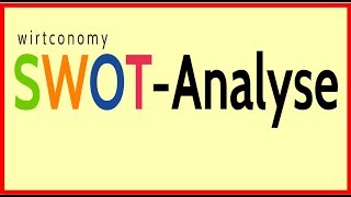 SWOT Analyse  einfach erklärt  Beispiel  wirtconomy [upl. by Ahsinor906]