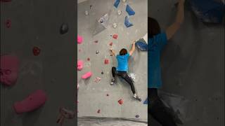 Purple crimps bouldering climbing fitnessjourney [upl. by Lewendal55]