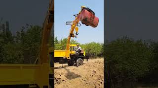 like Truckmounted Crane and Digger Integrated MachineMultifunctional busy at both ends P4385 [upl. by Niawtna237]