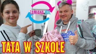 TATA W SZKOLE 😂 ZAMIANA RÓL 🔥 SZKOŁA [upl. by Sivehc]