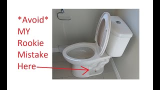 How To Replace a Toilet amp Avoid MY Rookie Mistake [upl. by Ayanet]