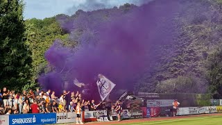 26072024 SV Gloggnitz  SK Austria Klagenfurt 05 Support amp Pyro [upl. by Yrolam]