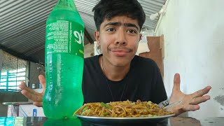 chowmein to coke challenge in nepalfood vlog nepal [upl. by Raffaello]