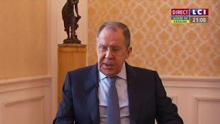 Sergueï Lavrov  lentretien exclusif LCI en Replay [upl. by Rotciv]