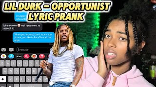 Called My Friend A Opportunist 😭🤏🏽🍃 Disrespectful Lyric Prank GONE WRONG [upl. by Lussi]