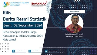 Rilis Berita Resmi Statistik Kota Jambi Bulan September 2024 [upl. by Santa196]