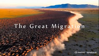 The Great Migration  AI Wildlife Documentary [upl. by Arvind]