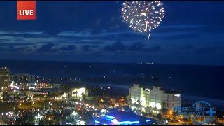 WATCH LIVE Fourth of July fireworks from Jacksonville Beach [upl. by Ahsiekit]