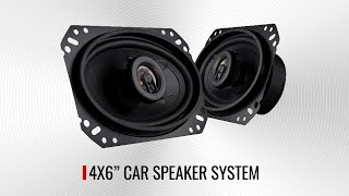 Install Link 4x6 Inch Car Speaker System TwoWay [upl. by Eiramlatsyrk]