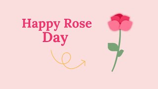 Happy Rose Day🌷 Created Rose Using HTML and CSS 🎯 [upl. by Eboh54]