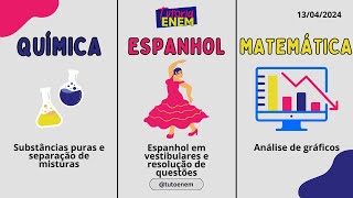 Aula Tutoria ENCCEJA 13042024  QuímicaEspanholMatemática [upl. by Ecirtac166]