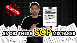 Avoid These SOP Mistakes 🙅‍♂️⚠️ SOP Tips and Tricks ✅ Fall 2025 [upl. by Llednyl]