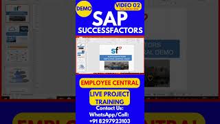 SAP SuccessFactors Employee Central Training Video 02 30th Oct 2024 sapsuccessfactorstraining [upl. by Etteniuq]